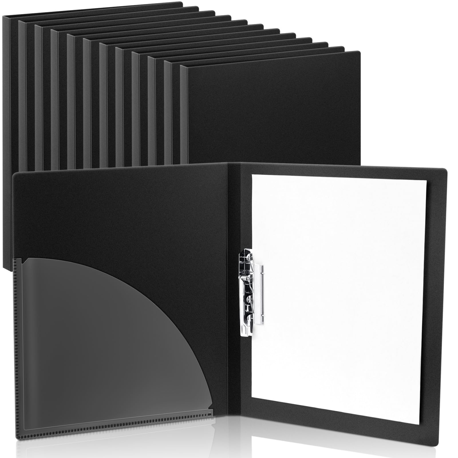 Amazon.com : Teling 12 Pack Punchless Clamp Binder Folder 8.5 x 11